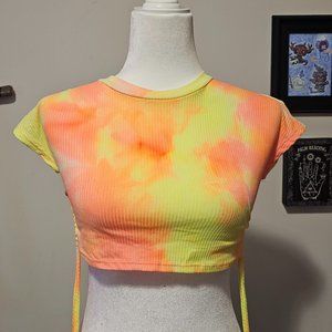 Crop Baby Tee Tie Dye
